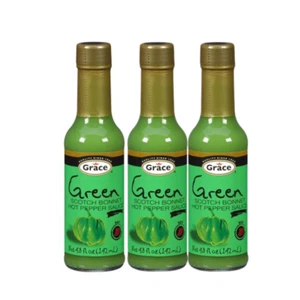 Grace Green Scotch Bonnet Scharfe Pfeffersauce 5 flüssige Unzen - 3er Pack - Bild 1 von 1