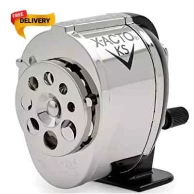 Pencil Sharpener Wall Mount Manual Crank School Vintage Look Boston Metal Desk - Image 1 of 4