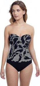 Traje de baño de una pieza PROFILE BY GOTTEX Mashrabiya Bandeau (talla 12) - Imagen 1 de 3