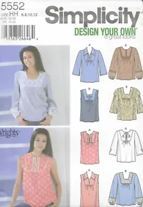 Women's Loose Fit Tunic Top Shirt & Tank Sewing Pattern UNCUT Size 6-12 BOHO - Picture 1 of 2
