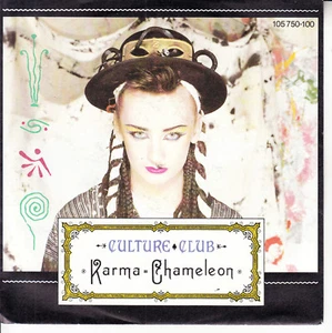 CULTURE CLUB Karma Chameleon PICTURE SLEEVE 7" 45 record NEW + jukebox strip - Picture 1 of 3