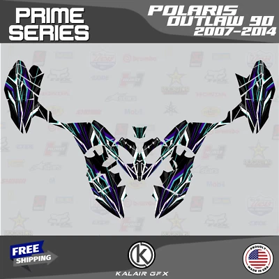 Kit de gráficos para POLARIS OUTLAW 90 (2007-2014) Prime Series - púrpura 16-MIL Foto 1 de 4