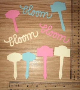 🩷30 MARCADORES DE PLANTAS Cardst papel troquelado adornos álbum de recortes - Imagen 1 de 19