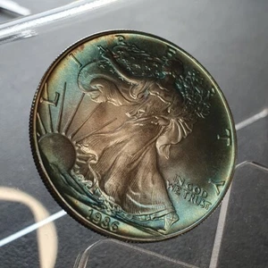 PATINA USA American Eagle Silber Münze 1 Dollar 1986 Silber Münze 1 oz 999 Ag - Bild 1 von 4