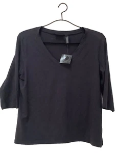 Neu mit Etikett Apostrophe Damen Gr. 24-26 Pullover Top V-Ausschnitt T-Shirt 3/4-Ärmel Uniform blau - Bild 1 von 13