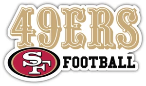 San Francisco 49ers Logo NFL Sport Car Bumper Sticker Decal ''SIZES'' - Foto 1 di 1