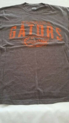 4TH AND 1 Florida Gators Regular Fit Men's T-Shirt Size MEDIUM GRAY COTTON POLY - Image 1 of 4