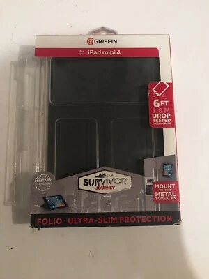 Griffin Survivor Journey Slim Folio for iPad Mini 4 (Gray) - Image 1 of 2