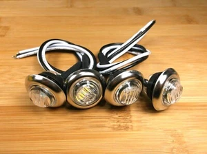 4 BBT 12 volt Marine Grade White Stainless Steel LED Courtesy Lights - Picture 1 of 5