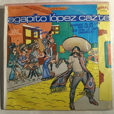 AGAPITO LOPEZ CAZTE - AGAPITO LOPEZ CAZTE - 1979 MEXICAN TRIPLE LP, COMEDY - Image 1 of 4