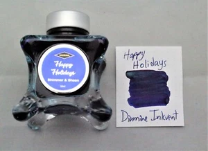 Diamine 50 ml Blue Edition Fountain Pen Bottled Ink Inkvent Happy Holidays - Picture 1 of 1