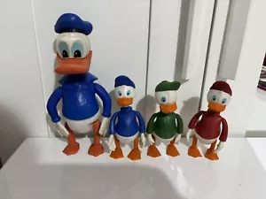 DISNEY PAPERINO DONALD DUCK QUI QUO QUA NACORAL WEGATOYS VINTAGE ANNI 70 - Foto 1 di 11