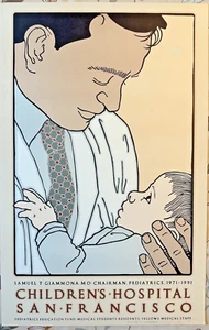 David Lance Goines signed Artist Proof (#139) CHILDREN'S HOSPITAL SAN FRANCISCO: - Picture 1 of 8
