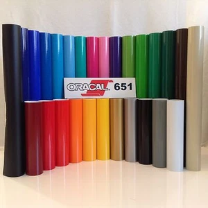 3 Rolls - 24" X 10ft Oracal 651 Sign Cutting Vinyl Bundle - *27 Color Choices* - Picture 1 of 3