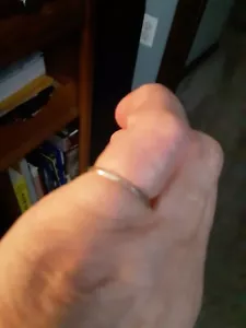 Silver Tone Pinky Finger Ring -4 1/2 - Picture 1 of 1