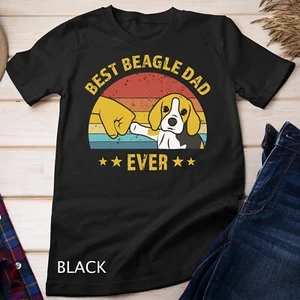 Para Hombres Linda Mejor Beagle Papá Ever Retro Vintage Regalo Cachorro Amante Unisex Camiseta - Imagen 1 de 12