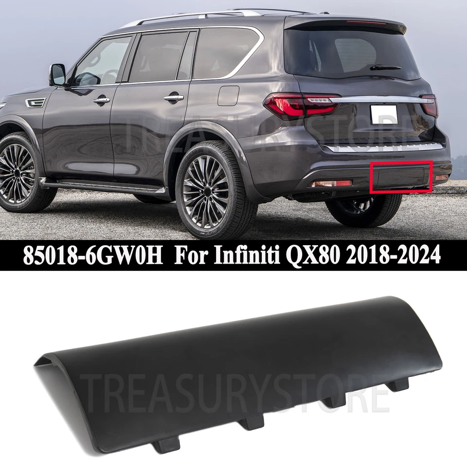 Tapa de cubierta de barra de enganche de remolque inferior para remolque Infiniti QX80 2018-2024 Foto 1 de 4