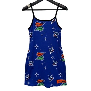 Nike Essential Ribbed Bodycon Bold Dress GAME ROYAL Size Medium - Picture 1 of 3