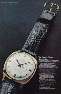 1968 Electric Timex: No Winding Vintage Print Ad - Bild 1 von 1