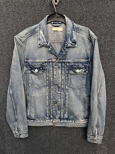 Allsaints Denim Delta Jacket Size M - Picture 1 of 9