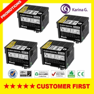 High-Capacity Black Ink T223XL 2231XL 4PK M1560 -M1030 printers - Picture 1 of 1