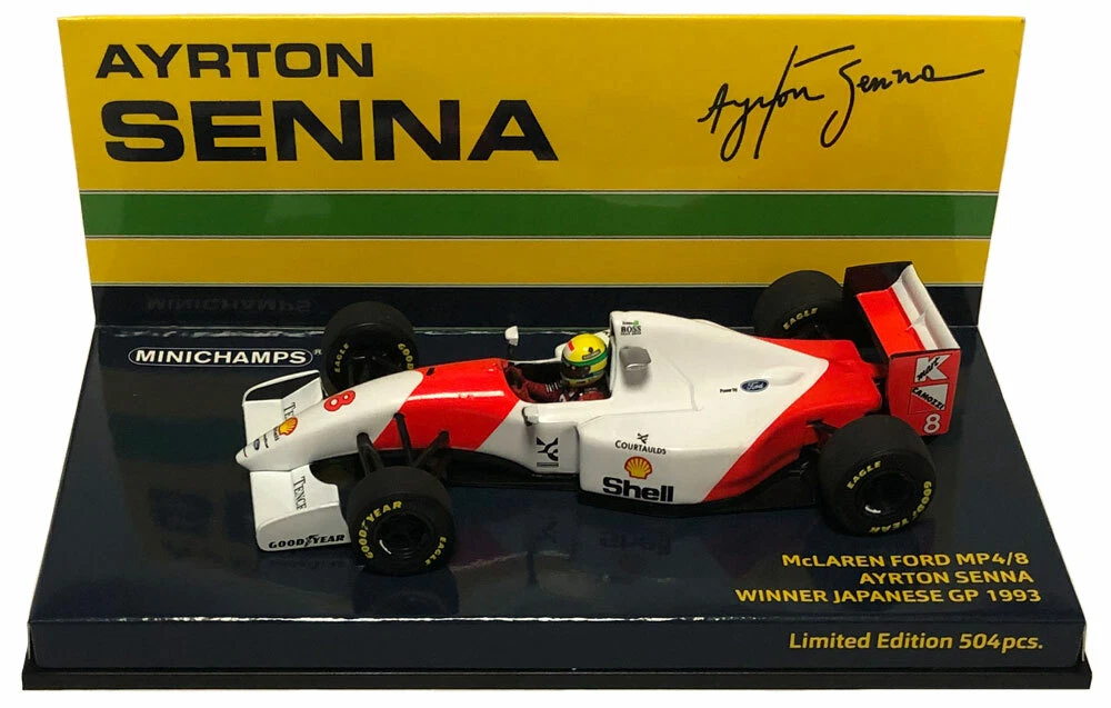 自動車 MINICHAMPS Ayrton Senna 1/43 Minichamps McLaren MP4/4 World Champion 1988 Race Worn - Ayrton