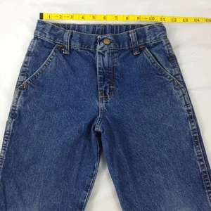 Legendary Gold Boys Carpenter Blue Jeans Size 7 Regular Straight Leg - Picture 1 of 5