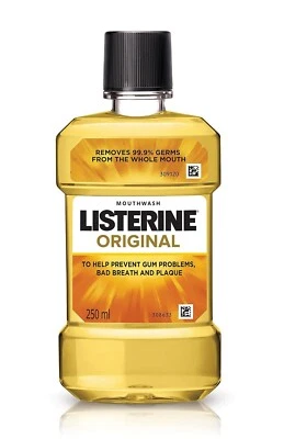 Liquido per collutorio Listerine Cool Mint, rimuove i germi al 99,9%, 250 ml,...