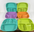 RePlay Divided Plates for Toddler or Baby BPA-free Recycled Materials - Set of 6
