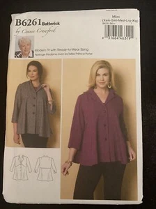 Chaqueta Butterick B6261 Connie Crawford Patrón Falta talla XSM SML MED LRG XLRG - Imagen 1 de 2