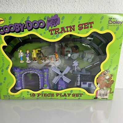 Vintage 1999 Scooby-Doo Toy Train Set Cartoon Network 18 Piece Set Boley 51103 - Image 1 of 4