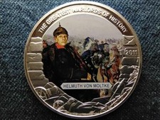 Liberia Greatest Warlords Helmuth von Moltke 5 Dollars Coin 2011 PP