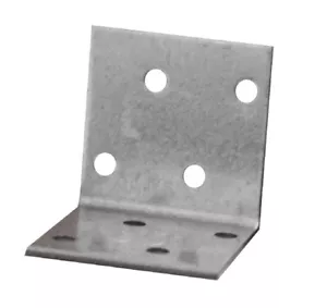 Corner Bracket L Shape 90 Degree Right Metal Galvanised 40x40x40x2.0mm - 20pcs - Picture 1 of 8