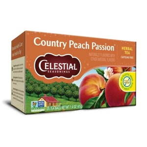Country Peach Passion Herbal Tea, 4 Pack, Caffeine-Free, 20 Bags - Picture 1 of 5