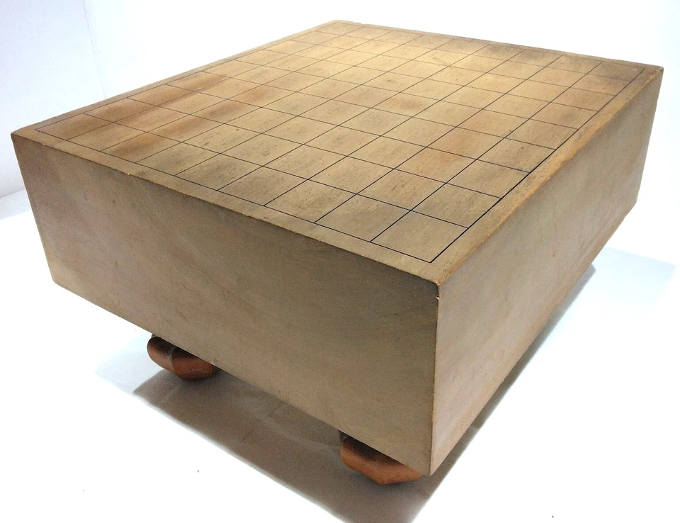 Vintage Japanese Chess Shogi Wooden Board Only 12.2x13.8x8.7in 204.2oz W/Legs FS - Image 1 of 4