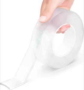 Heavy Duty Double Sided Tape, Nano, Clear Mount, Picture Hanging Tape (9.85 ft.) - Picture 1 of 6