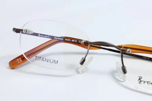 BRENDEL 8670 Col. 14 Original Vintage Eyeglasses Rimless Frame Titanium Brown - Picture 1 of 10