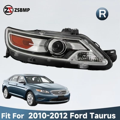 Halogen Projector Headlight For 2010 2011 2012 Ford Taurus SE SEL Limited Right Foto 1 de 4