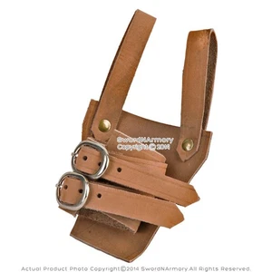 Brown Leather Broadsword Frog - Picture 1 of 4