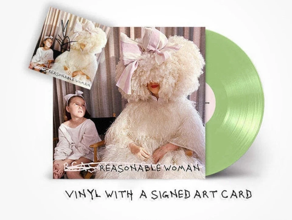 Sia Reasonable Woman Glow in the Dark Vinyl LP+ Signed Art Card New Sealed - Image 1 of 1