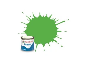 Humbrol 14ml Fluorescent Signal Green Gloss Enamel Paint - Picture 1 of 1