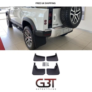 FRONT&REAR CLASSIC STYLE MUDFLAP SET 4X MUD FLAP FOR LANDROVER DEFENDER 2020+ - Picture 1 of 11
