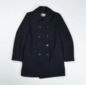 Ring Jacket Navy Double Breasted Wool Pea Coat Made in Japan Size S - Picture 1 of 8