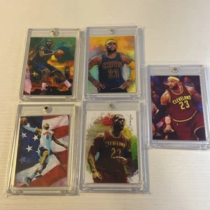 Lot of 5 Lebron James Art Cards - Cavs USA Basketball /10 /25 Davis Lee Vela - Picture 1 of 5