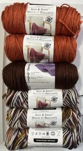 6 🧶 CACAO Y CALABAZA OTOÑO SUAVE Y BRILLANTE por Loops & Threads 207 y 311yds - Imagen 1 de 5