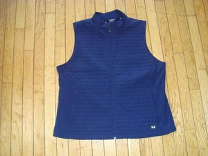 UNDER ARMOUR GOLF STORM NAVY BLUE LADIE'S FULL ZIP VEST SIZE XL HARDLY WORN! - Picture 1 of 10