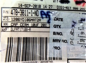 1206YD106MAT2 AVX CAP CER 10UF 16V X5R 1206 200 PCS - Picture 1 of 1
