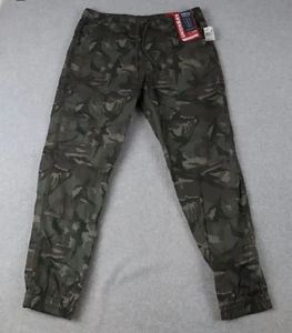 Unionbay Pants Mens Large Stretch Jogger Casual Drawstring Flex Waist Camo NWT - Picture 1 of 9