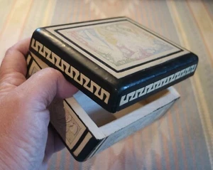 Caja baratija madera pintada 5" x 4" x 2,5" - Imagen 1 de 8