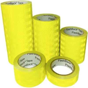 Nastro Riflettente Hi Vis Giallo Autoadesivo Prismatic Flashback® Nastro Avvertimento - Foto 1 di 12